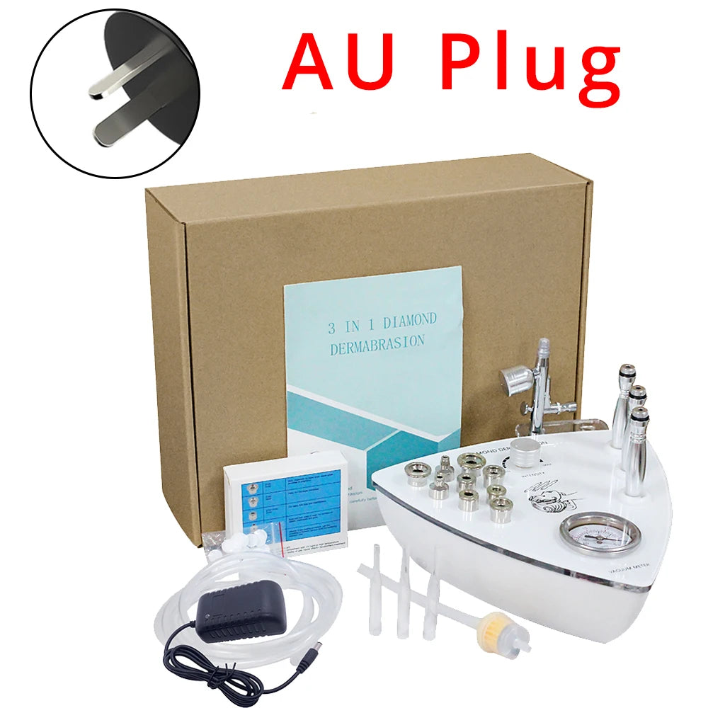 Diamond Tip Microdermabrasion Machine β 9-Head Vacuum Exfoliation & Spray Device