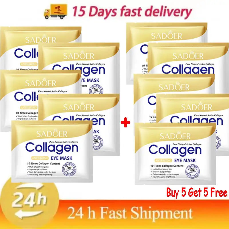 Collagen & Hyaluronic Acid Eye Patches — Firming, Anti Dark Circles & Eye Bag Treatment