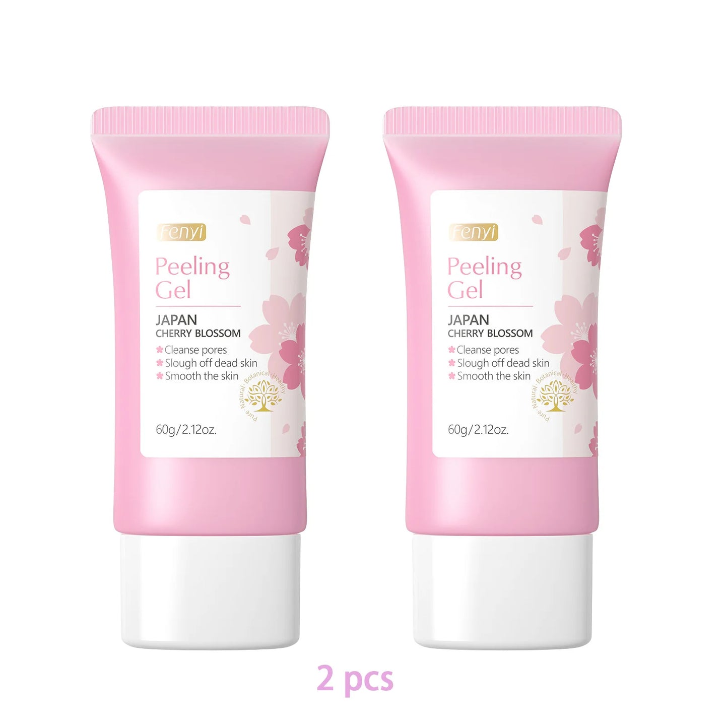FENYI Japan Cherry Blossom Peeling Gel – Brightening & Deep Cleansing Facial Scrub with Hyaluronic Acid (60g)