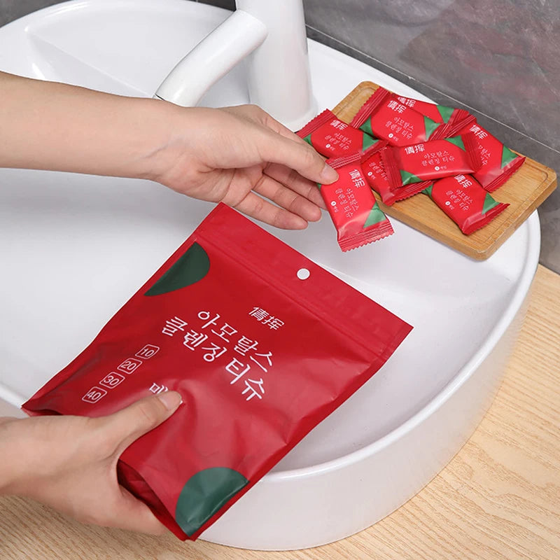 Disposable Compressed Cotton Face Towels – Soft, Portable Travel Towels for Makeup Removal & Cleansing (24x30cm)