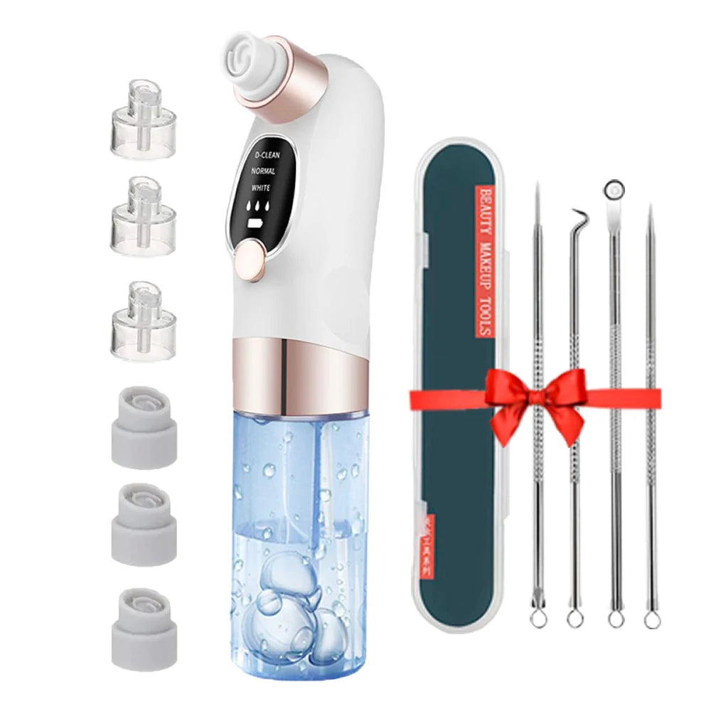 BXA Electric Blackhead Remover Pore Vacuum – Water Cycle Deep Cleansing | USB Rechargeable