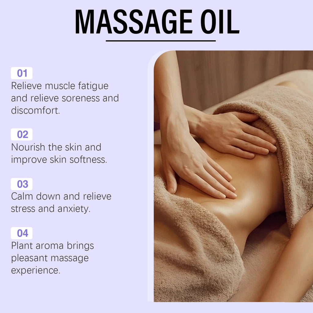 100ML Lavender Essence Oil Deep Moisturizing Body Massage Soothing Discomfort Enhance Skin Elasticity Reduce Soreness Body Oil