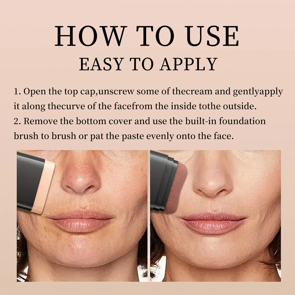 O'CHEAL 2-in-1 Concealer & Foundation Contour Stick – Matte, Waterproof & Buildable Coverage (15g)