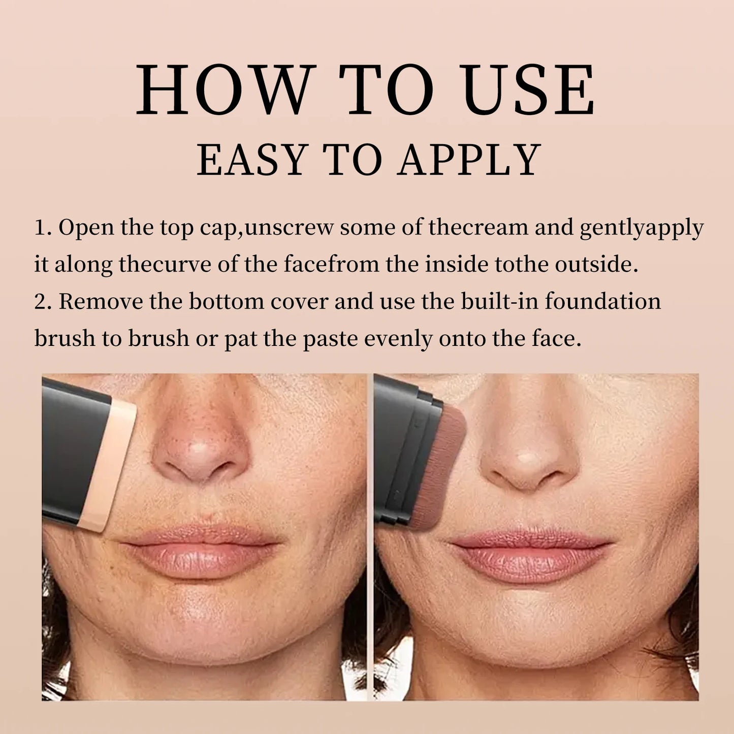 O'CHEAL 2-in-1 Concealer & Foundation Contour Stick – Matte, Waterproof & Buildable Coverage (15g)