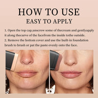 O'CHEAL 2-in-1 Concealer & Foundation Contour Stick – Matte, Waterproof & Buildable Coverage (15g)