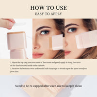 O'CHEAL 2-in-1 Concealer & Foundation Contour Stick – Matte, Waterproof & Buildable Coverage (15g)