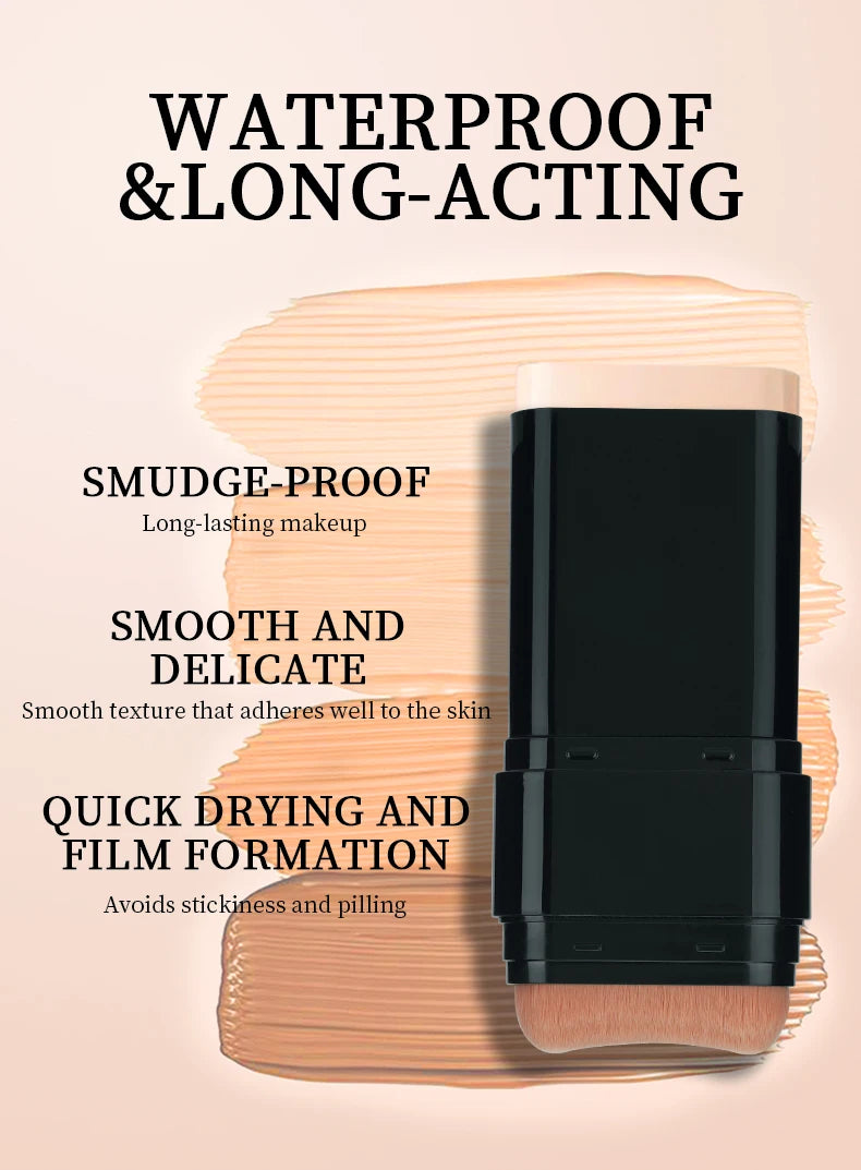 O'CHEAL 2-in-1 Concealer & Foundation Contour Stick – Matte, Waterproof & Buildable Coverage (15g)