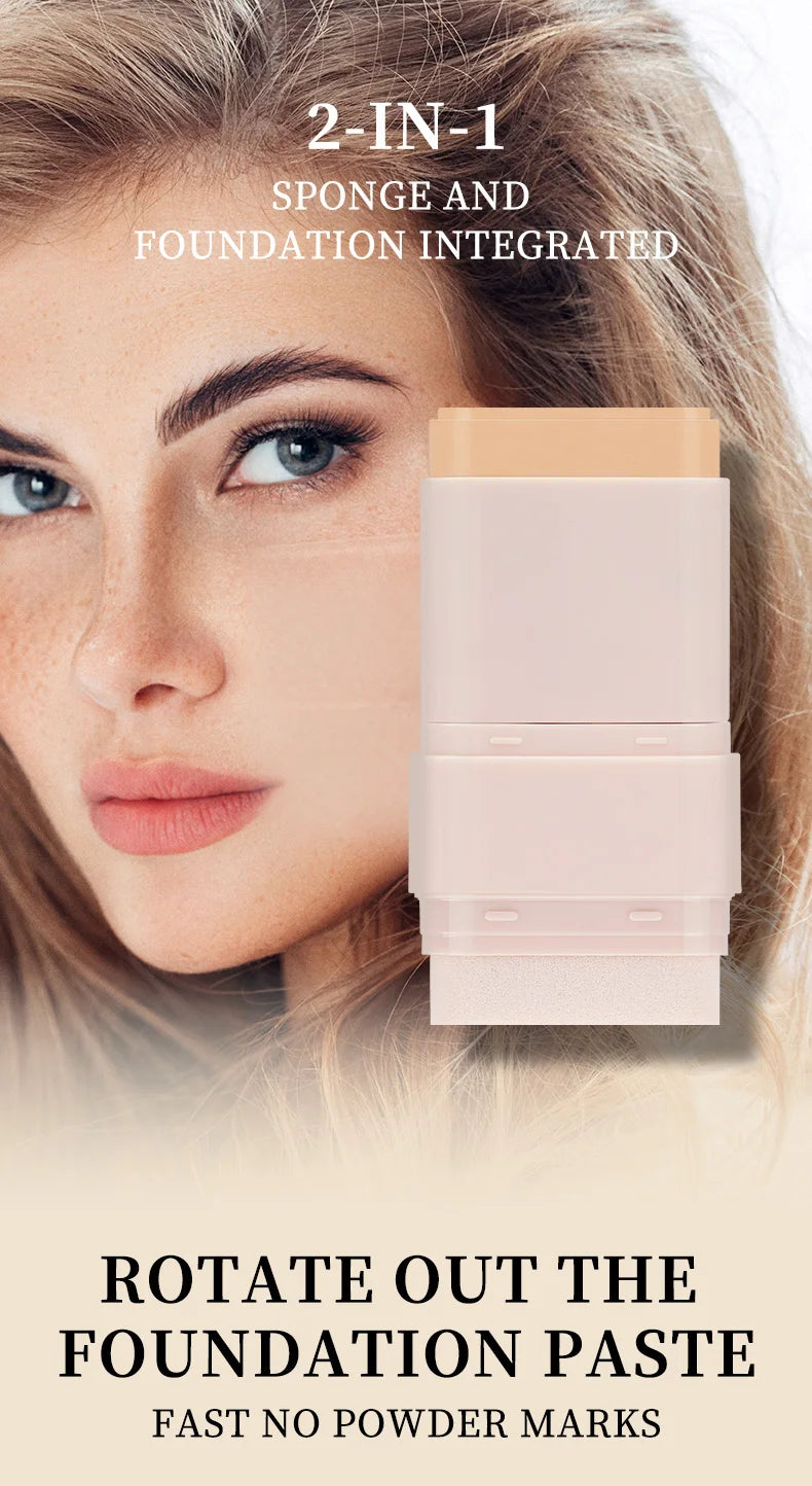 O'CHEAL 2-in-1 Concealer & Foundation Contour Stick – Matte, Waterproof & Buildable Coverage (15g)
