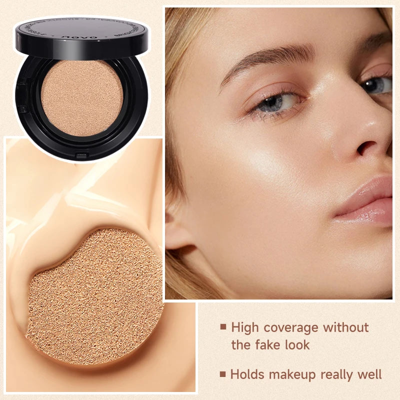 NOVO BB & CC Cream Air Cushion – Oil-Control, Waterproof & Long-Lasting Pore Coverage (13g)