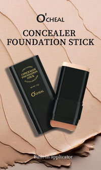 O'CHEAL 2-in-1 Concealer & Foundation Contour Stick – Matte, Waterproof & Buildable Coverage (15g)