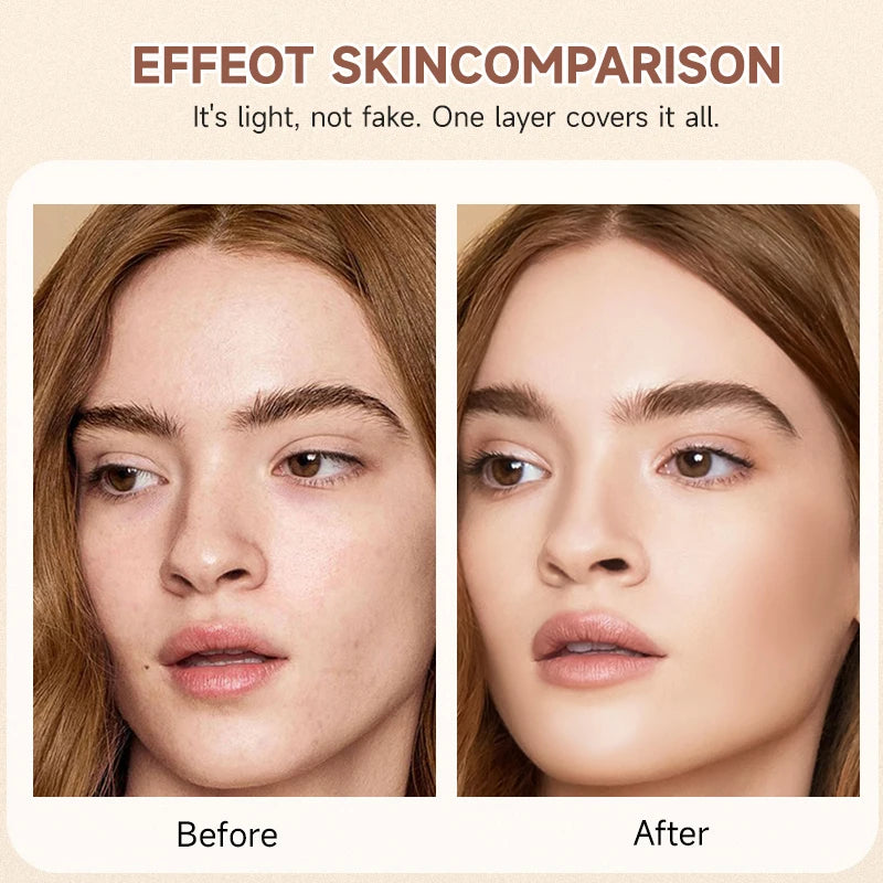 NOVO BB & CC Cream Air Cushion – Oil-Control, Waterproof & Long-Lasting Pore Coverage (13g)
