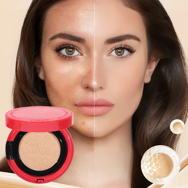 NOVO BB & CC Cream Air Cushion – Oil-Control, Waterproof & Long-Lasting Pore Coverage (13g)