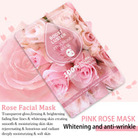 AILKE Brightening Hydrating Facial Mask – Vitamin C, Hyaluronic Acid & Collagen | Anti-Aging 10pcs