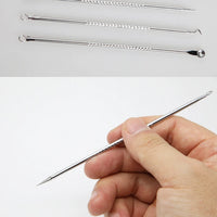 4-Piece Stainless Steel Acne & Blackhead Extractor Set – Pore Cleanser Kit