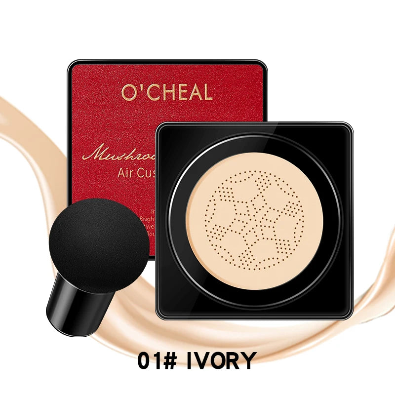 O'CHEAL Mushroom Head BB Cream Cushion – Waterproof, SPF & Long-Lasting Coverage (20g)
