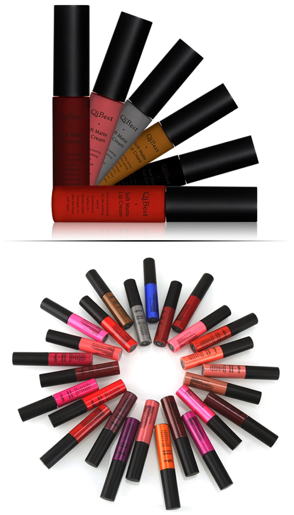 Velvet Matte Nude Lip Gloss - Waterproof Long-Lasting Lipstick