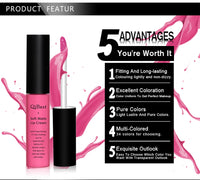 Velvet Matte Nude Lip Gloss - Waterproof Long-Lasting Lipstick