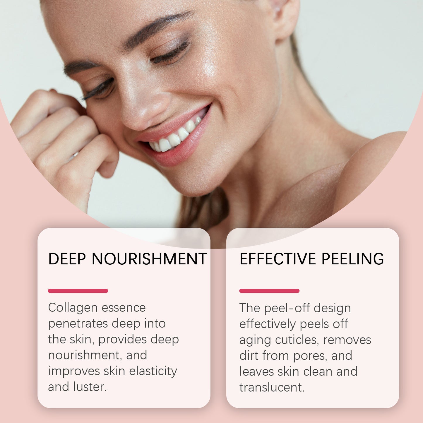 EELHOE Collagen Overnight Peel-Off Face Mask Set – Anti-Aging, Firming & Deep Hydration Night Mask with Applicator Brush (75ml)