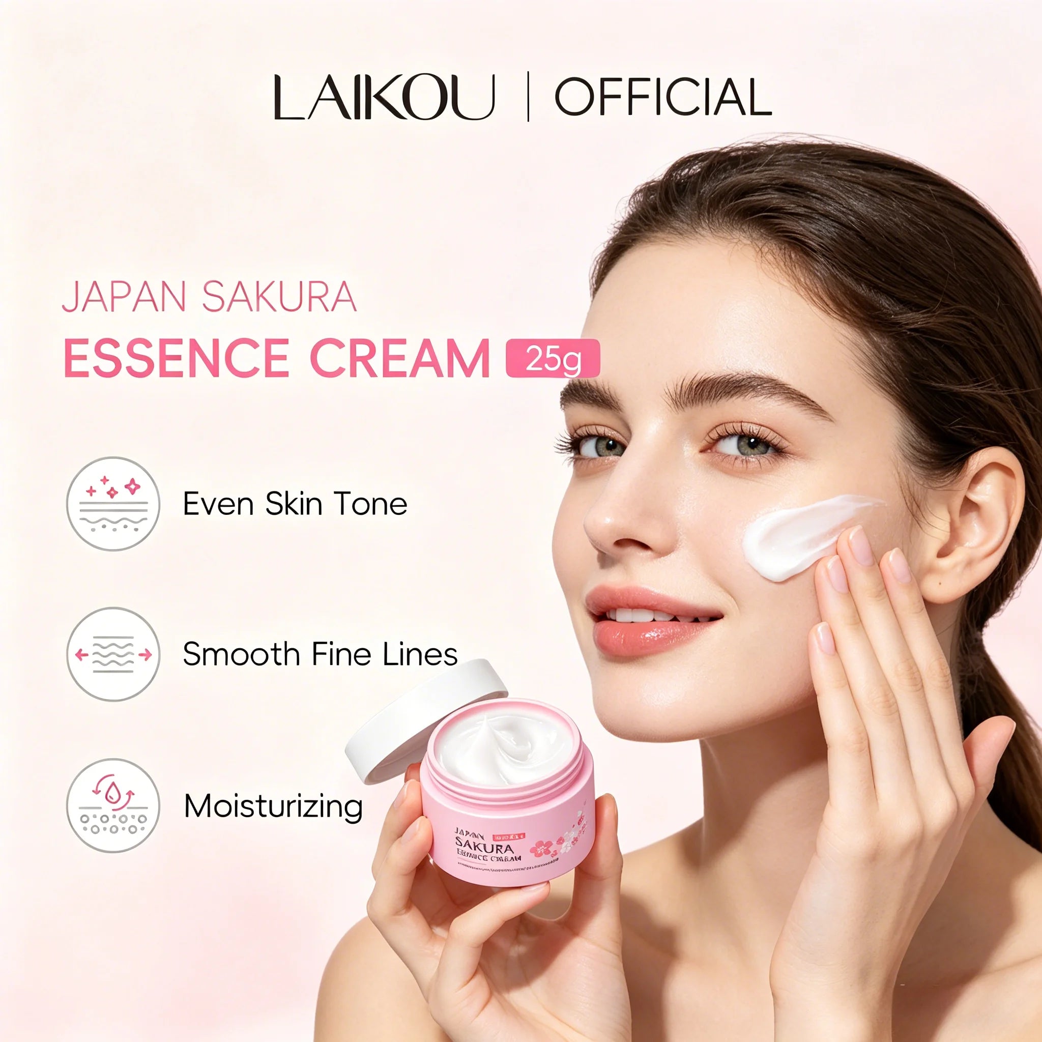 LAIKOU Sakura Hydrating cream  Moisturizer Whitening Nourishing Oil Control  Moisturizing & Repairing Deep Hydration Lock Gentle
