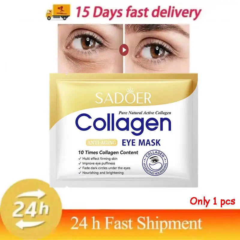 Collagen & Hyaluronic Acid Eye Patches — Firming, Anti Dark Circles & Eye Bag Treatment