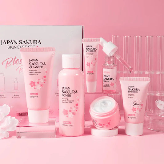 Sakura Skin Care Set – 5 or 6-Piece Collection