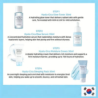 SKIN1004 Centella HyaluCica Travel Kit – 4-Piece Korean Skincare Mini Set (Toner, Serum, Sleeping Pack & Cream)