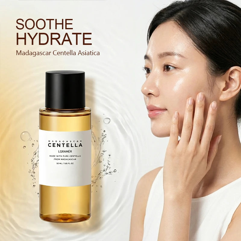 CLAFACES Centella Asiatica Toner with Hyaluronic Acid & PHA – Hydrating, Soothing & Exfoliating Face Toner for Women (30ml / 50ml)