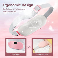 Menstrual Heating Pad & Abdominal Massager Belt – Wireless Cramp Relief with 4 Heat Levels