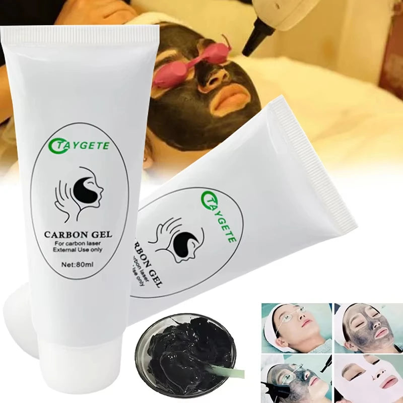 Carbon Black Gel Mask for ND:YAG Laser – Skin Peeling, Pore Minimizing & Whitening Carbon Cream (80ml)