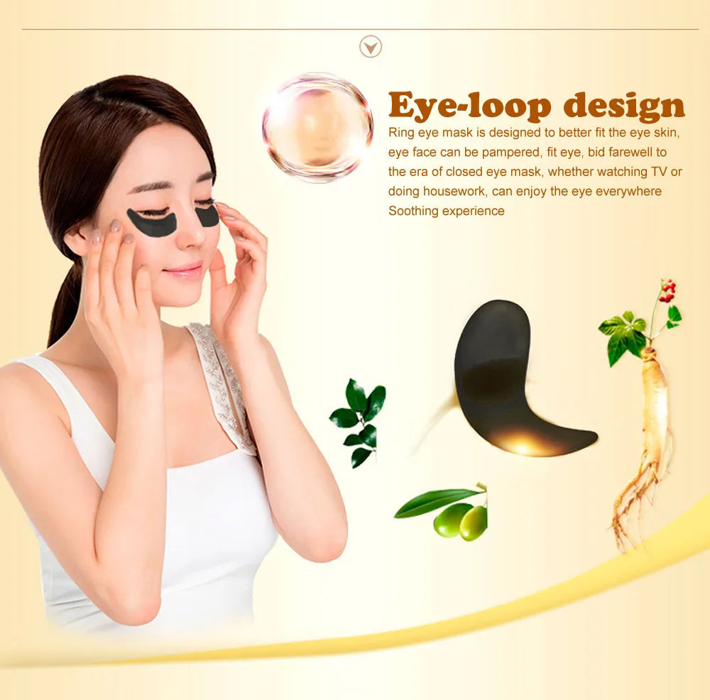 SADOER Gold Collagen Crystal Eye Patches — 20 Pcs (10 Pairs) Firming & Anti-Dark Circle