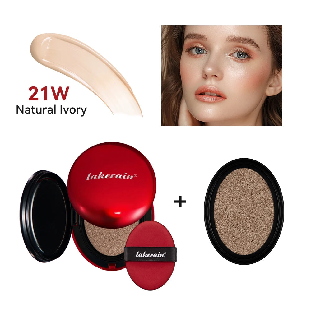 CC Cushion Foundation with Refill – 72-Hour Wear, Waterproof & Buildable Coverage (18g)