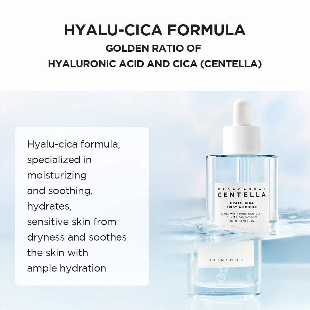 Korean Centella Ampoule Essence,Brightening Calming and Repairing Pores Smoothing Face Moisturize Serum Daily Face Care Products