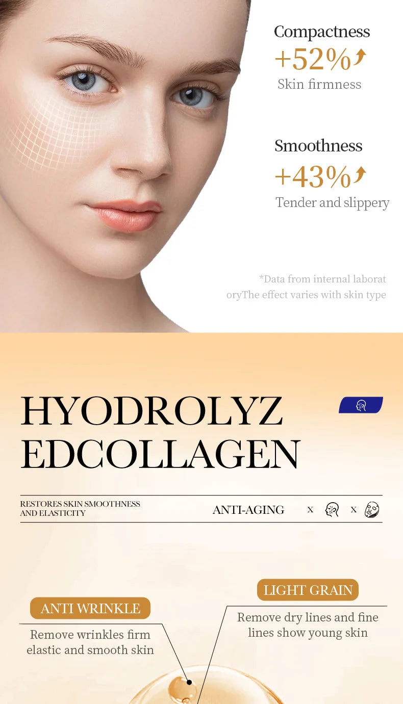 PWYUMAN Collagen Anti-Wrinkle Facial Mask – Anti-Aging, Brightening & Deep Moisturizing | All Skin Types