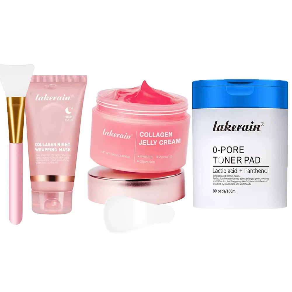 Collagen Night Wrapping Peel-Off Face Mask – Anti-Aging, Firming & Deep Hydration Overnight Skin Treatment for All Skin Types (75ml)