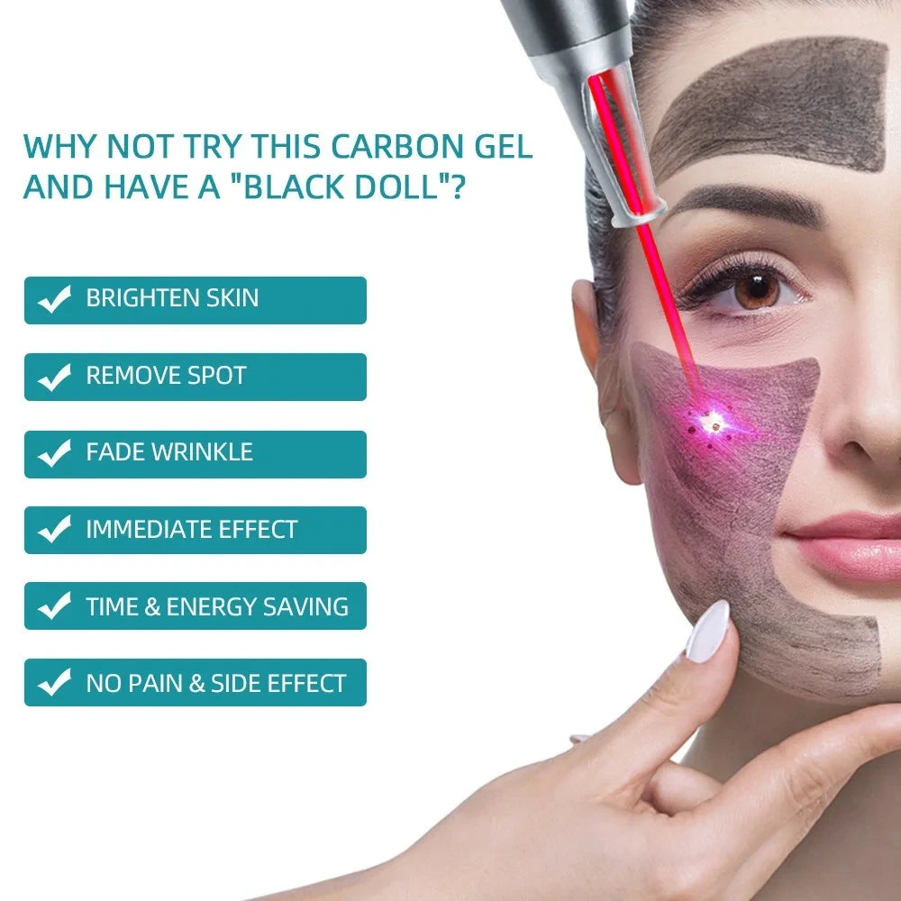 Carbon Black Gel Mask for ND:YAG Laser – Skin Peeling, Pore Minimizing & Whitening Carbon Cream (80ml)