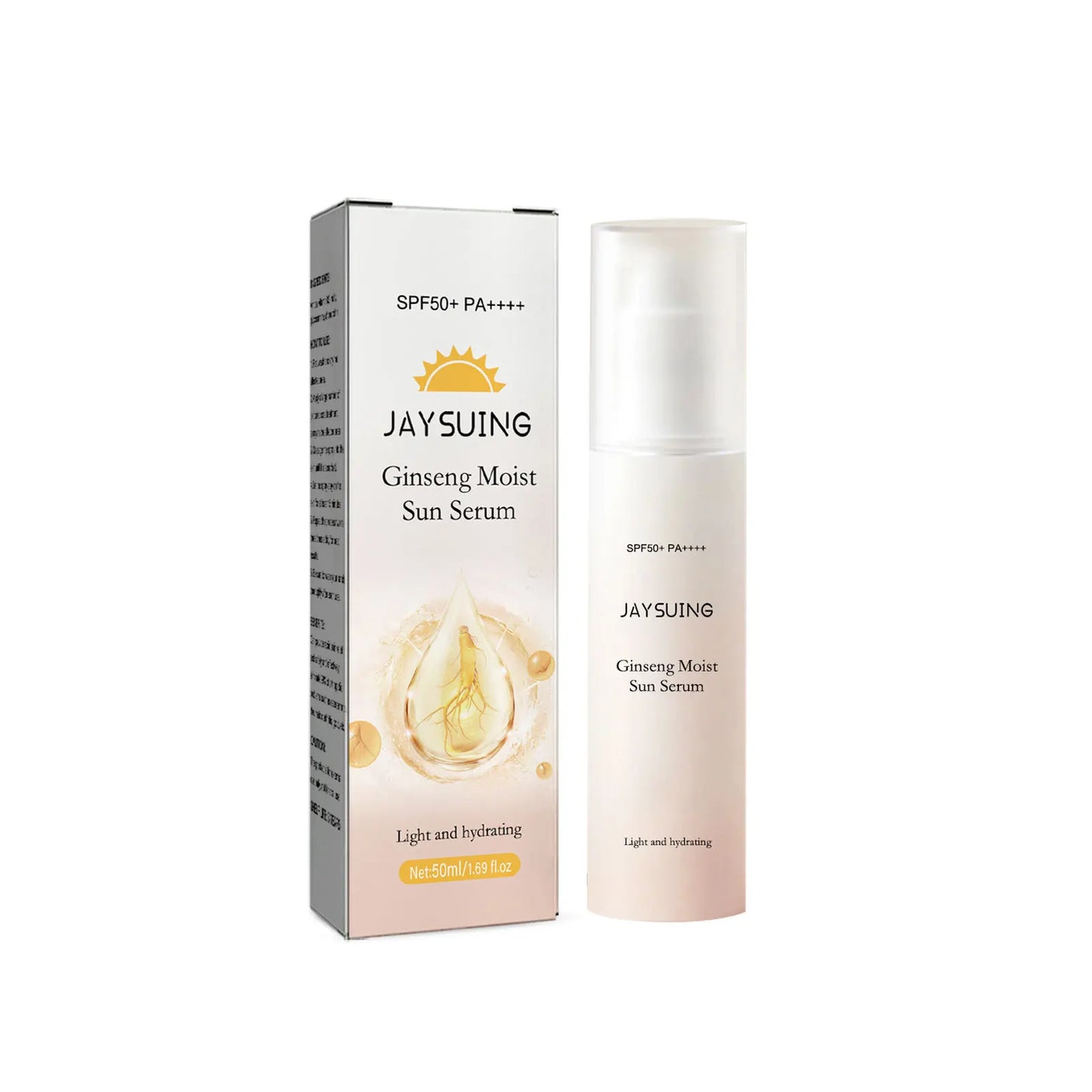 Jaysuing SPF 50 Sunscreen Serum – Whitening, Moisturizing & UV Protection Lotion for Face