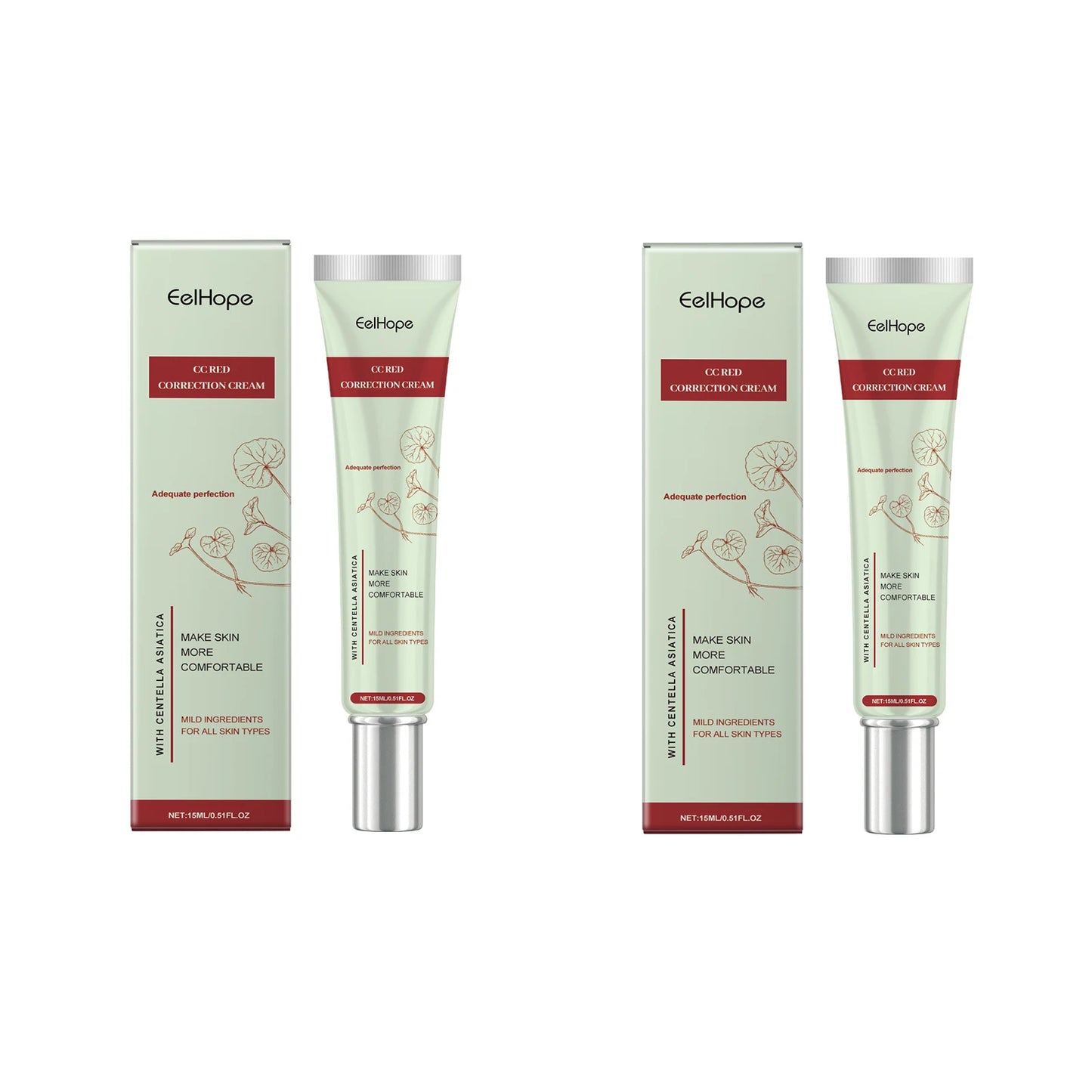 Eelhope Centella CC Cream – Gentle Brightening Concealer & Hydrating Foundation (14ml)