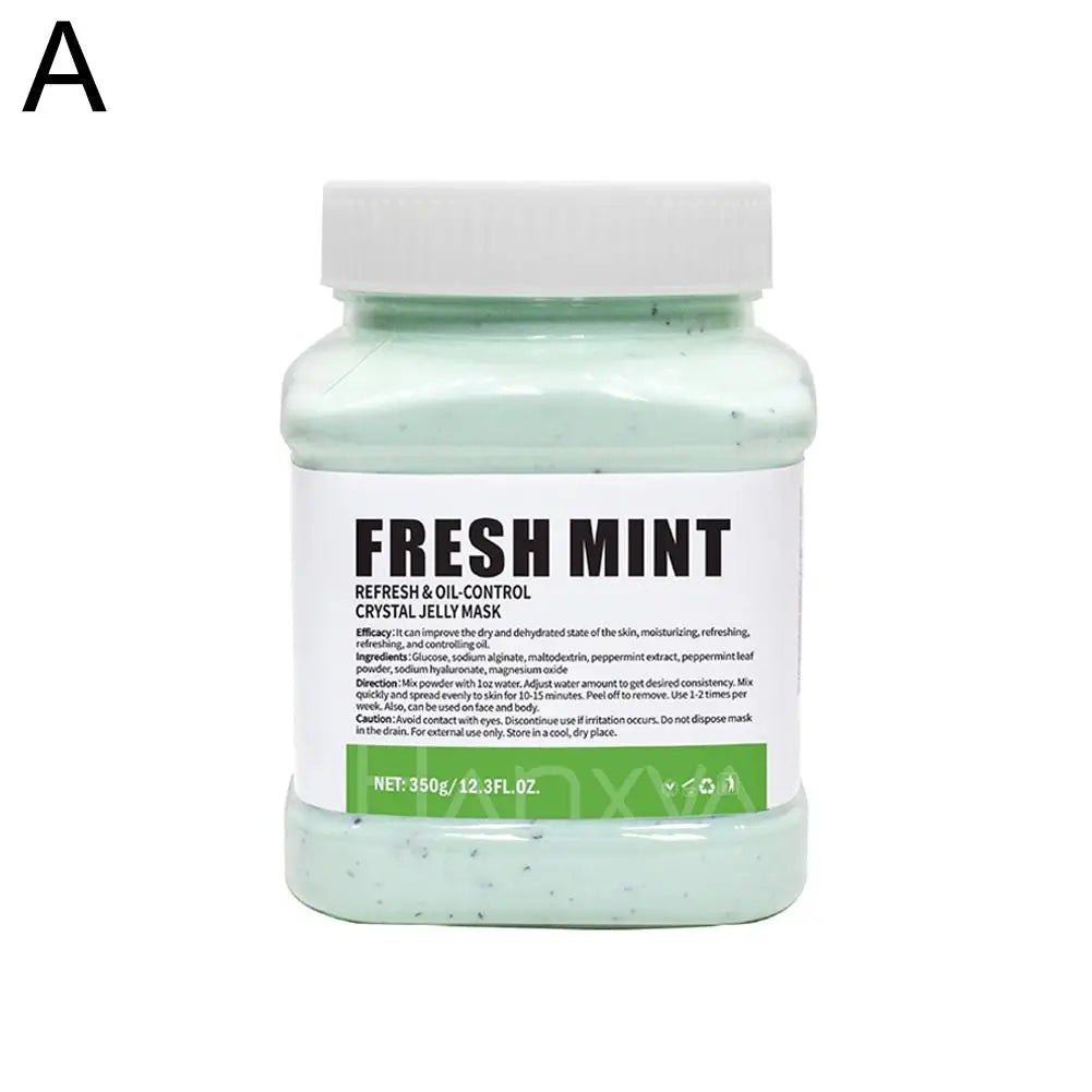 Hydro Jelly Mask Powder – Moisturizing & Brightening Peel-Off Face Mask for Women (350g) – Rose, Hyaluronic Acid, Vitamin C, Collagen, Charcoal & More
