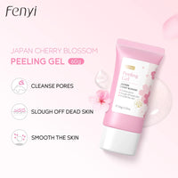 FENYI Japan Cherry Blossom Peeling Gel – Brightening & Deep Cleansing Facial Scrub with Hyaluronic Acid (60g)