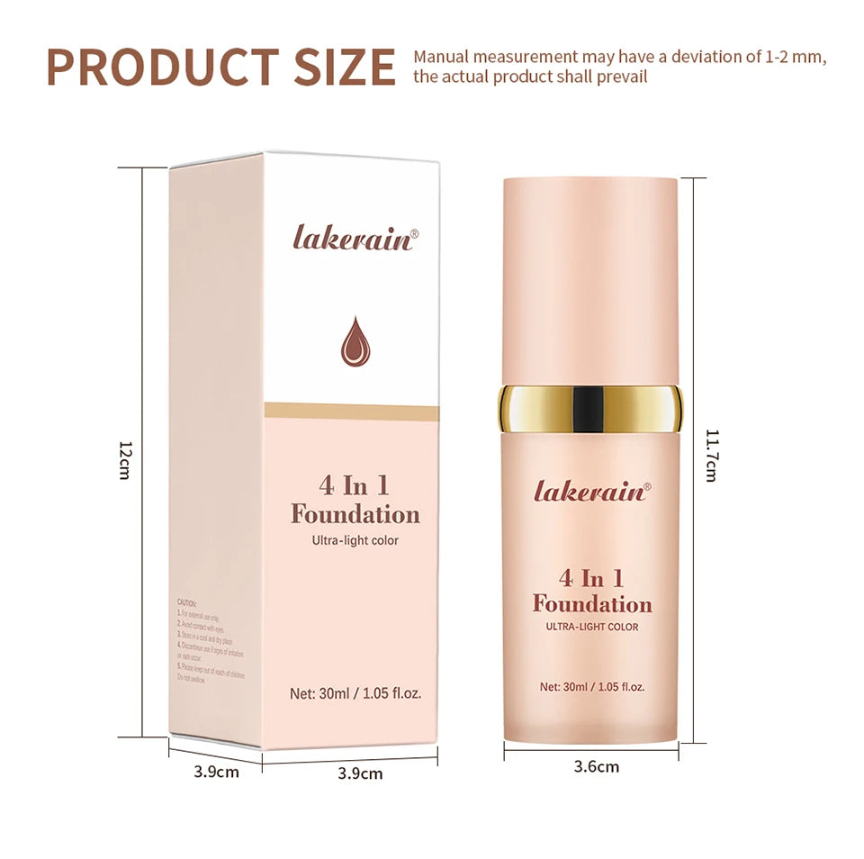 4-in-1 Color Changing Foundation – SPF30, Concealer, Moisturizer & Even Skin Tone | Buyer's Choice