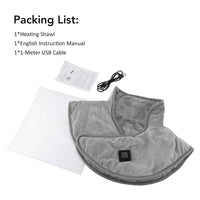 Electric Heating Shoulder & Neck Pad – USB Heated Shawl with 3-Level Temperature Control