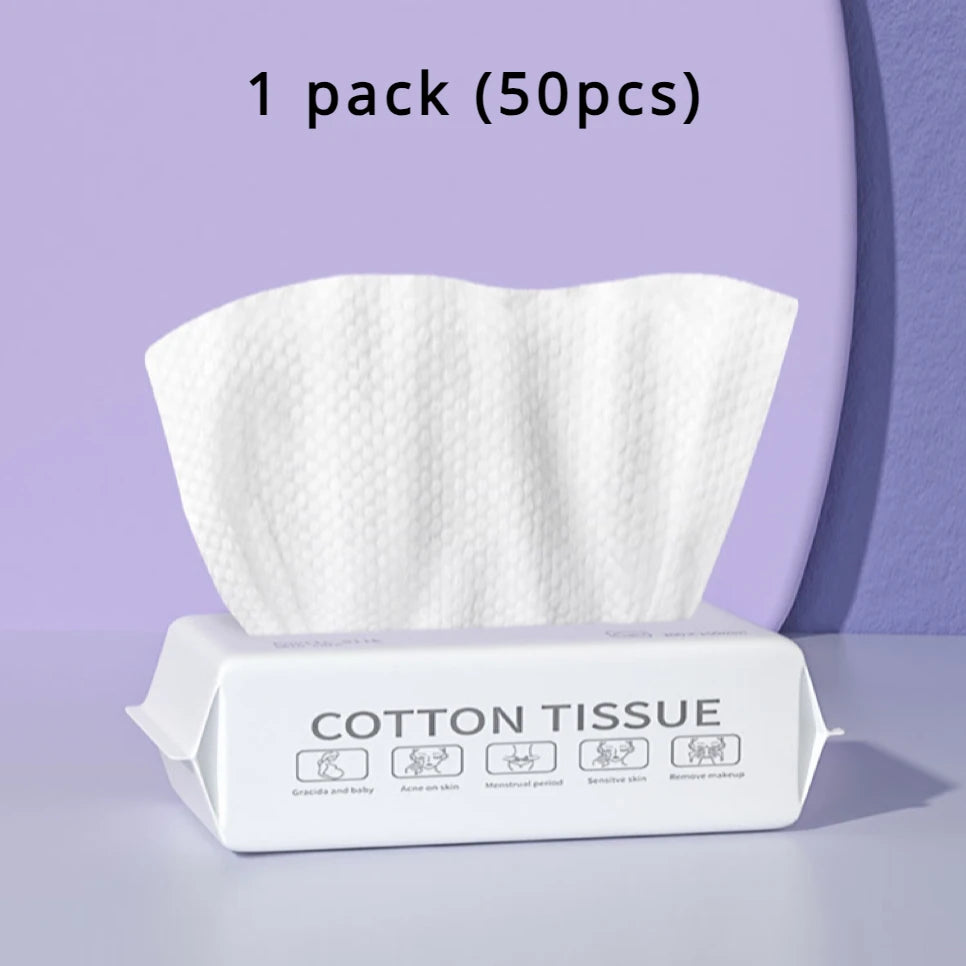 Plant Fiber Cotton Disposable Face Towels – Soft Pearl-Pattern Wipes for Face Washing & Drying (15x20cm)
