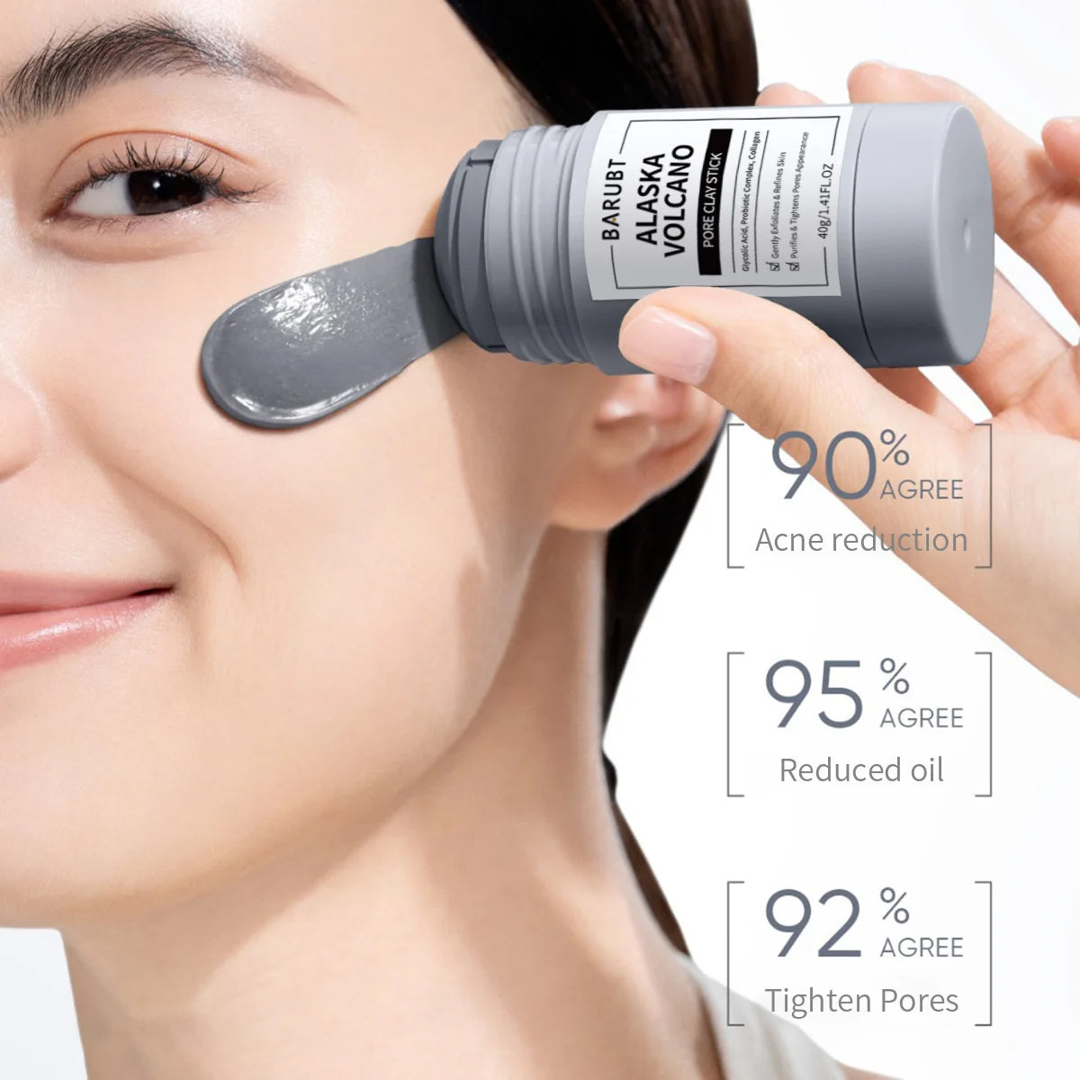Jaysuing Cleansing Mask Stick – Mugwort, Alaska Volcano & More | Pore Minimizer & Acne Treatment 40g