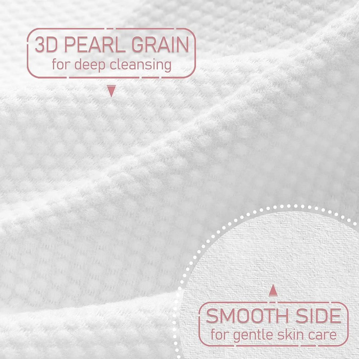 100% Cotton Disposable Face Towels – Biodegradable Dry Wipes for Sensitive Skin, 50 Count Box (12x10 in)