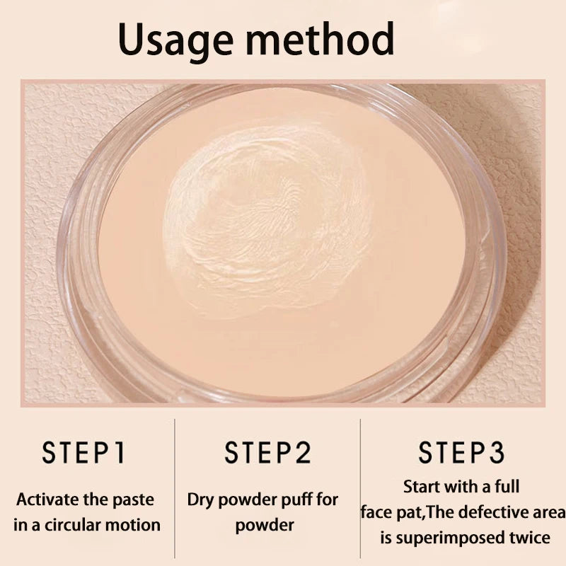 Mousse Cushion Foundation – Korean Matte Finish, Waterproof & High Coverage (15g)