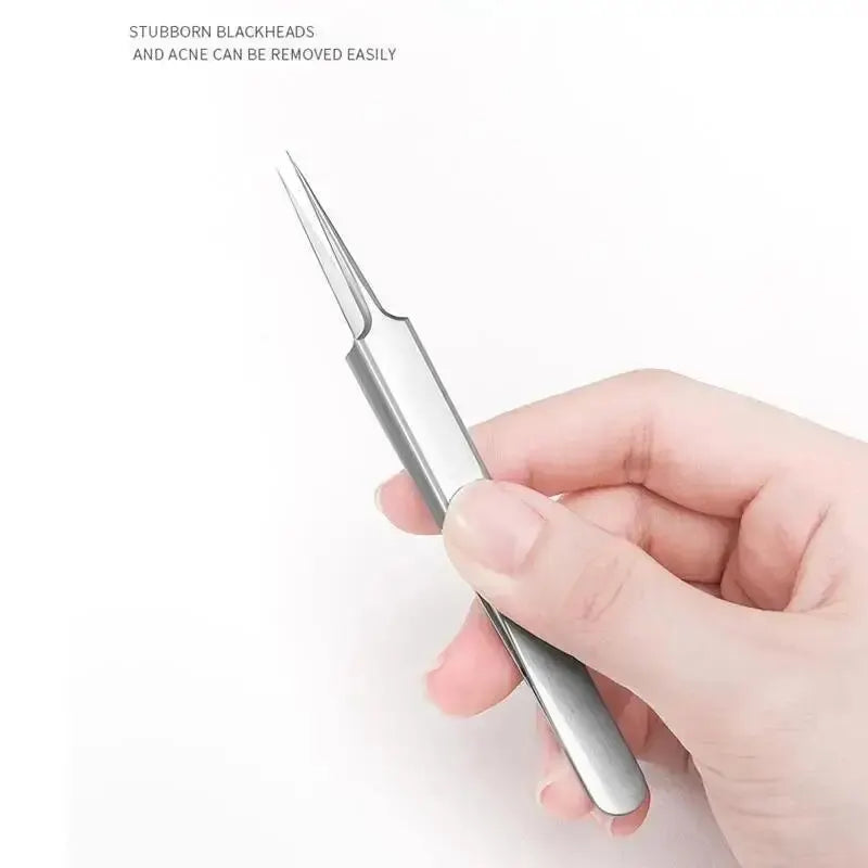 11-Piece Blackhead & Ingrown Hair Removal Tool Set – Acne Needles, Pore Cleaner & Tweezers Kit
