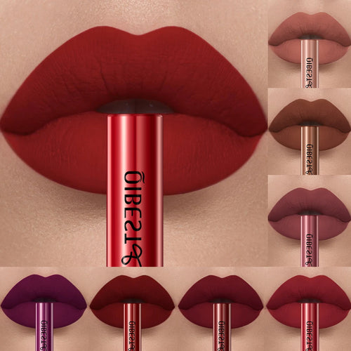 QiBest Velvet Matte Lipstick - Waterproof Long-Lasting Lip Tint