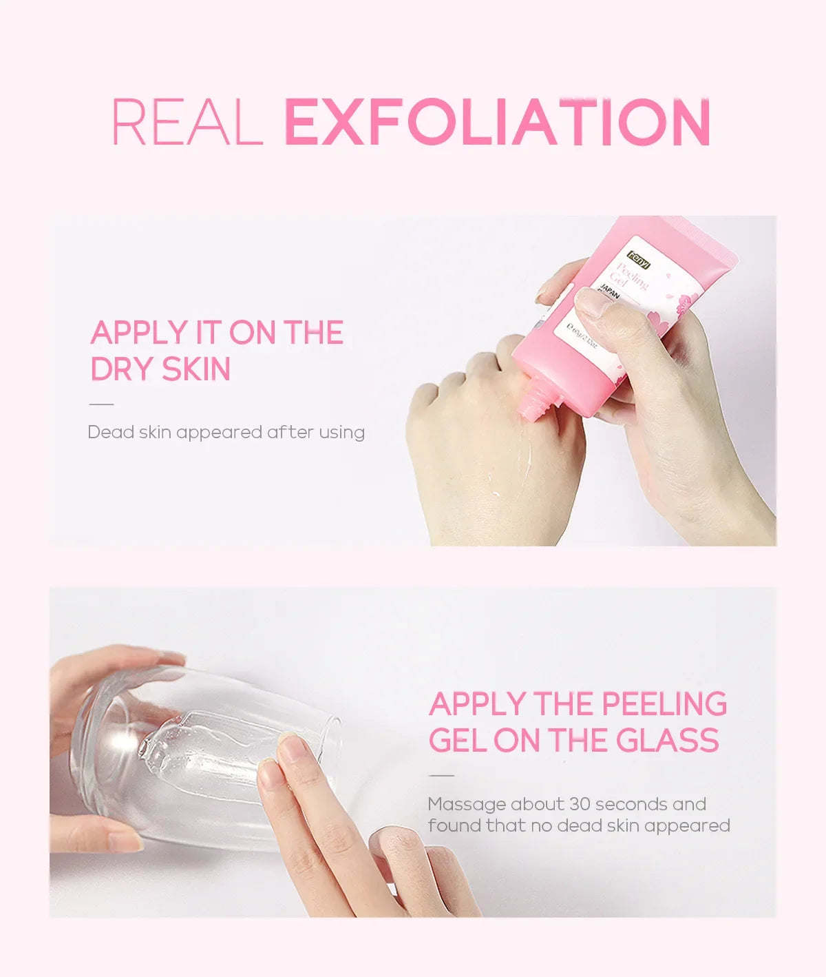 FENYI Japan Cherry Blossom Peeling Gel – Brightening & Deep Cleansing Facial Scrub with Hyaluronic Acid (60g)