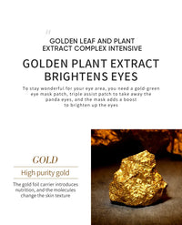 Avocado & Golden Collagen Eye Mask Patches – Anti Dark Circles, Puffiness & Firming