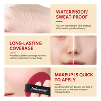 Lakerain Super Fit Cushion Foundation | SPF Sunscreen, Waterproof, 72-Hour Longwear | 9 Shades